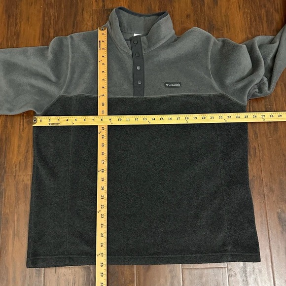 COLUMBIA Mens Steen Mountain 1/4 Snap Fleece Pullover in Gray - Picture 9 of 9